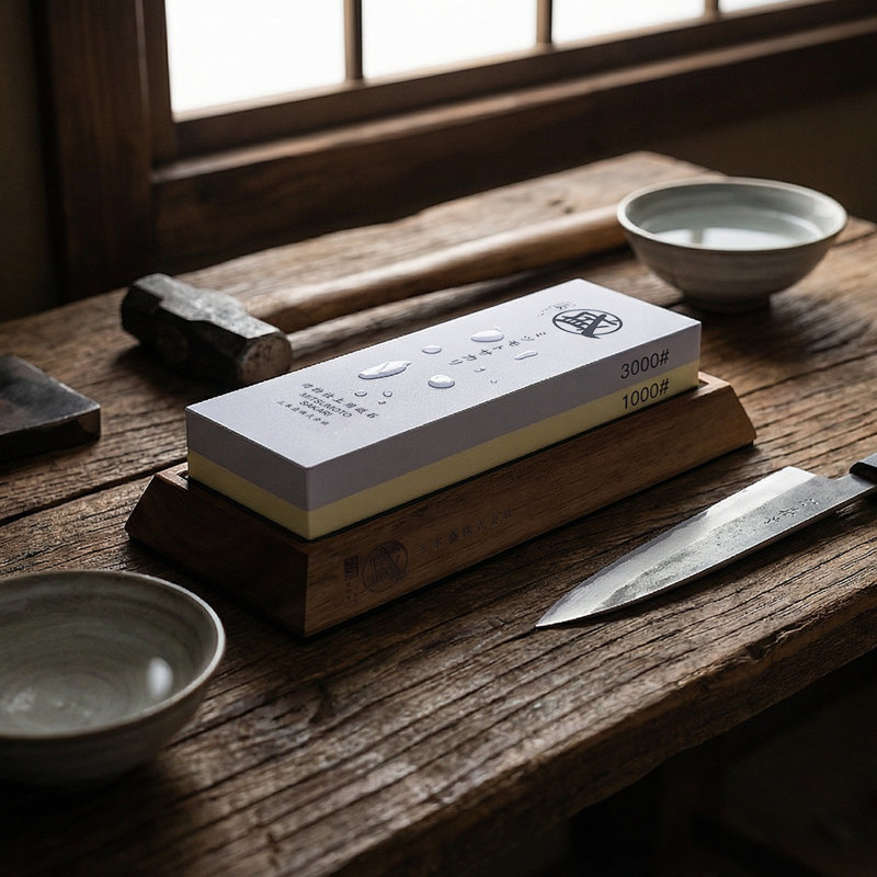 Pierre à aiguiser japonaise à grain double 1000/3000 MITSUMOTO SAKARI