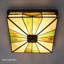Glass and Tiffany Glass Flush Mount