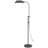 Arc Floor Lamp With Pull Chain, 42-58 Inch Adjustable Pole, Gray Metal