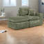 Canapé modulaire moderne avec méridienne réversible Green