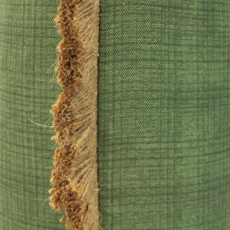 Sage Green Outdoor Box Throw Pillow with Jute Trim 20 x 20