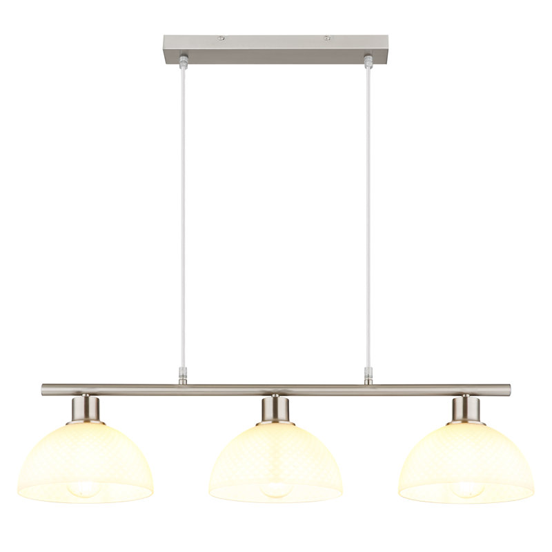 Tacia 3 - Light Geometric Pendant, Nickel Matt
