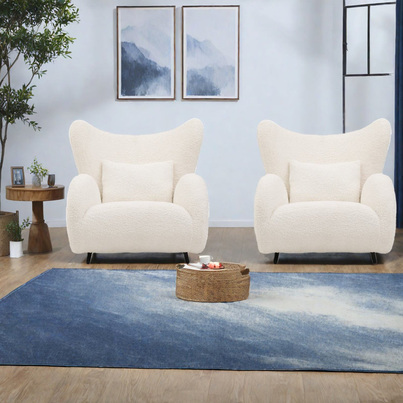 Ensemble de 2 chaises d'appoint modernes Modern