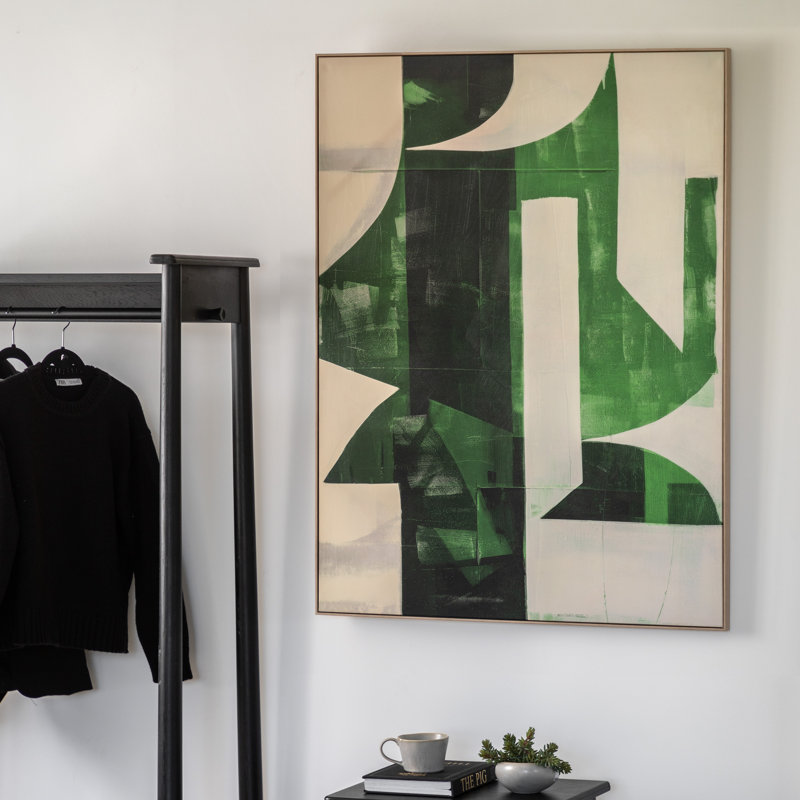 1 Piece Wrapped Canvas Wall Art, Green