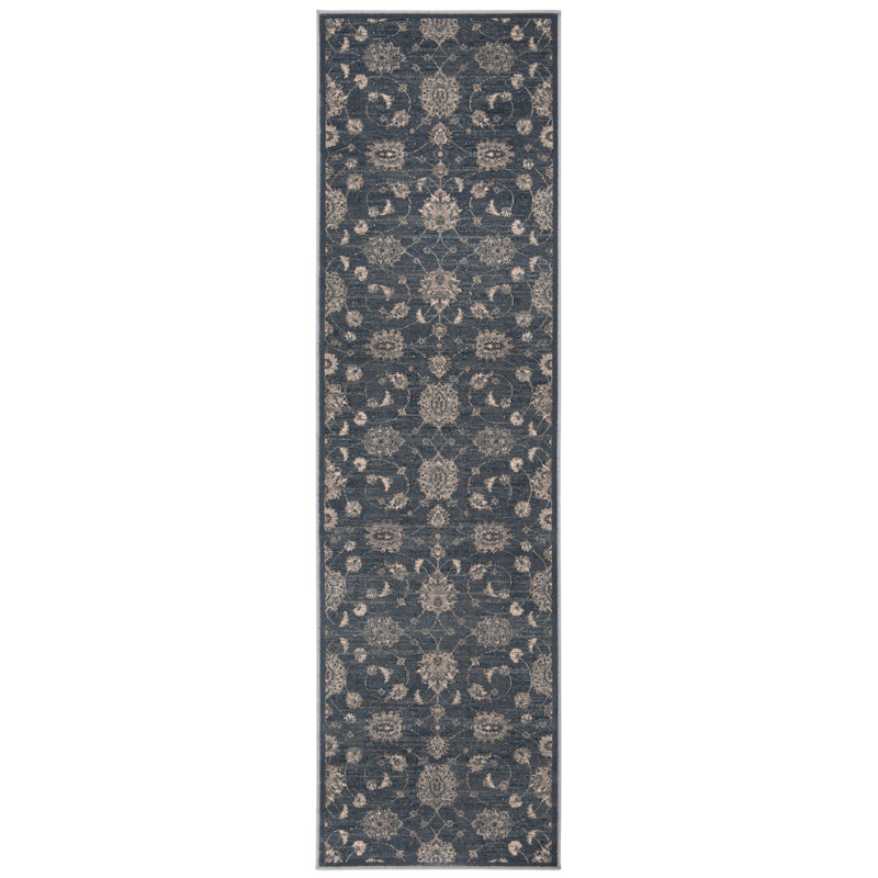 Tapis floral Ells Performance, Tapis de couloir 2 pi 2 po x 8 pi