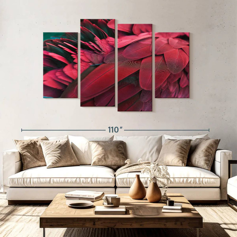 Brampt Feather, 54" H x 84" W