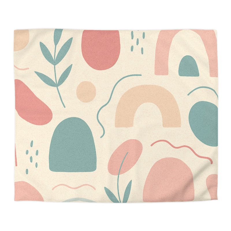  Duvet Covers No 1 Single Piece, King Duvet Cover, Cream/Pink