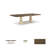 Balendin Solid Wood Base Dining Table