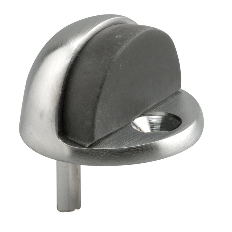 Butoir de porte Prime-Line, fixation au sol (paquet simple), Argent, H 1,75 po x l 4 po x P 5 po