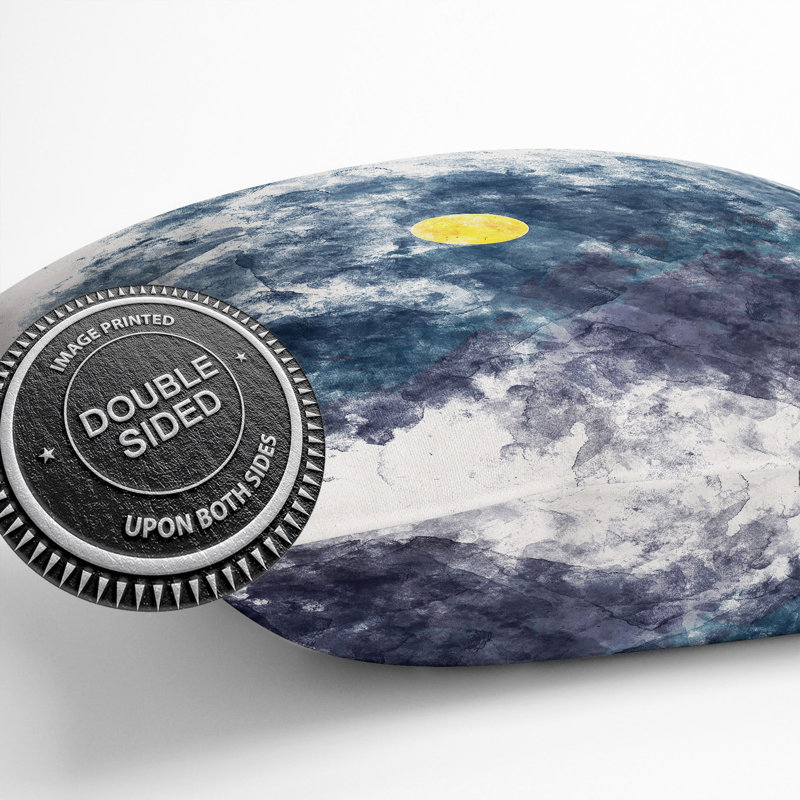 Moon over the Mountain Cushion with Filling, 40cm H x 40cm W x 15cm D