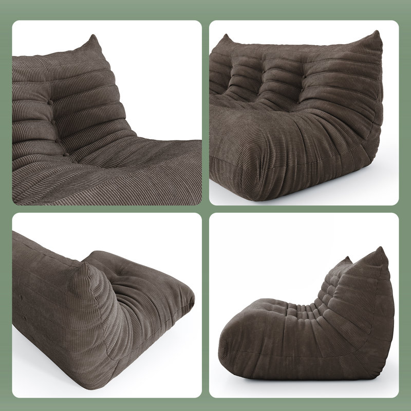 Fauteuil à billes Castleberry Lazy, Brun