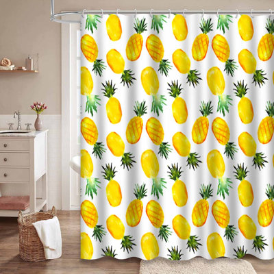Aquarelle, ananas, été, aquarelle, fruit, plante grasse, art alimentaire, couleur avec 12 crochets