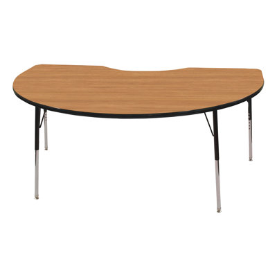 Kidney Adjustable Height Classroom Activity Table for School and Home