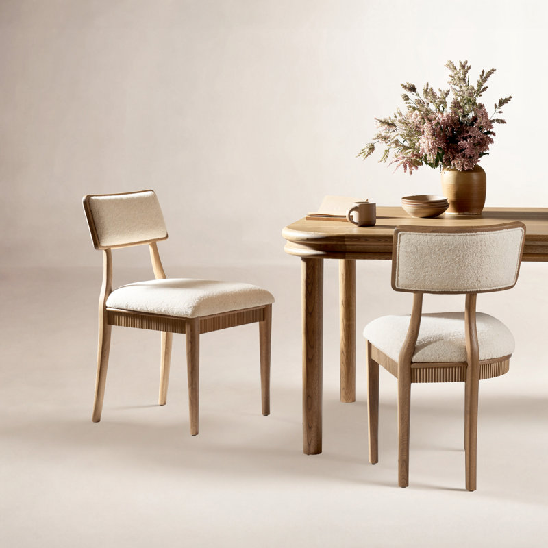 Burkhart Dining Chair-Palermo Cigar, Charter Oatmeal
