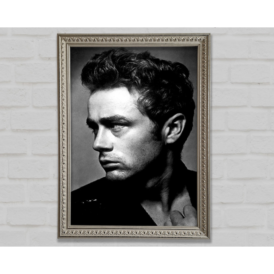 James Dean Classic B N W - Einzelner Bilderrahmen Druck