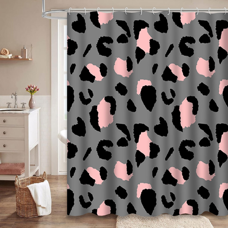Rideau de douche Leopard, L 72 po x l 78 po