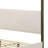Upholstered Eastern King Canopy Bed Vanilla