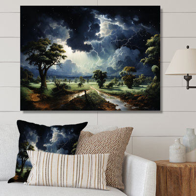 " Green Storm Chasing Lightning "