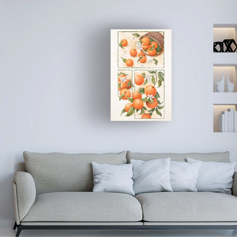 «Orange Blossom Home» sur toile par Xuan, H 32 po x l 22 po x P 2 po