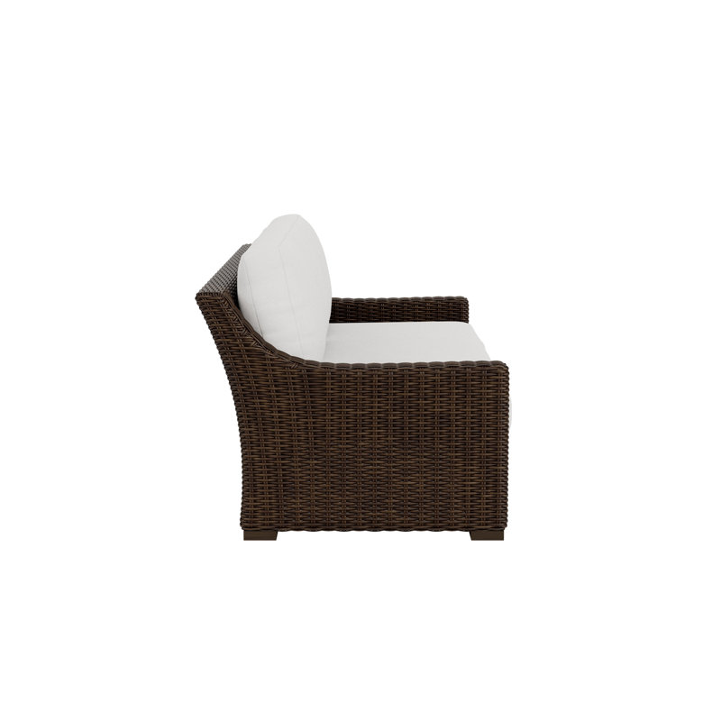 Mesa Outdoor 3 - Seat Patio Sofa, Delicate Botanical Slate