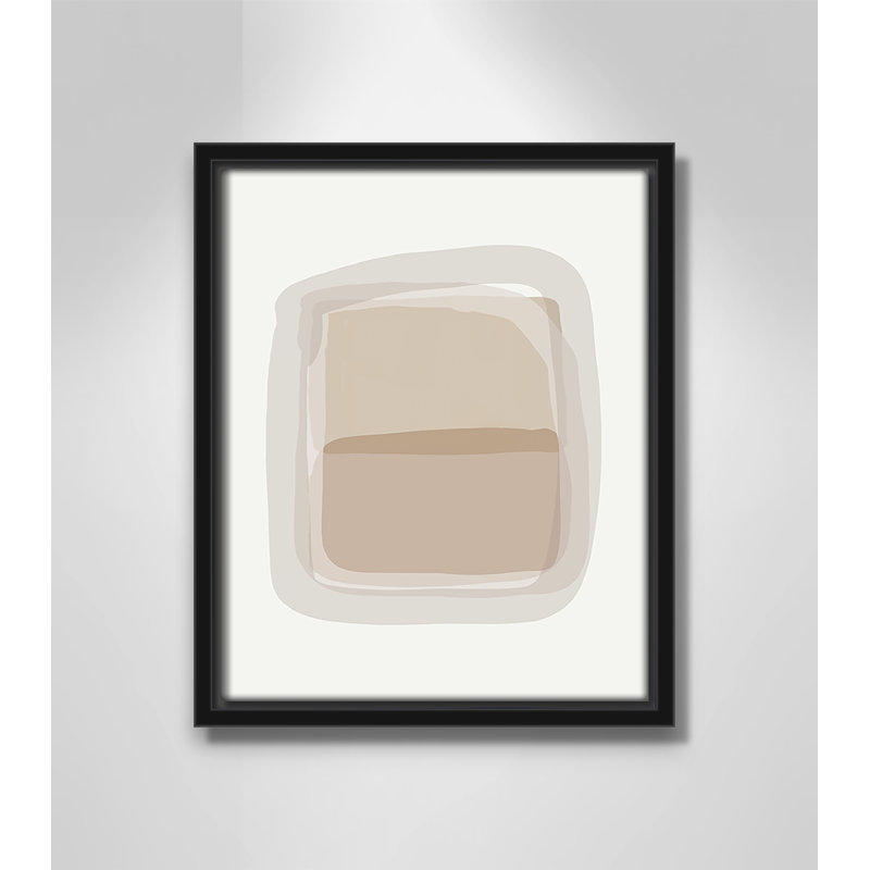 Tina - Cadre flottant, impression sur toile, Noir, H 11,5 po x l 9,5 po x P 2 po