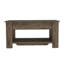 Table de rangement, une tablette de table extensible, quatre pieds, tablette inférieure - brun foncé-676944979