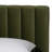 Baxton Studio Granger Velvet Upholstered Platform Bed With Channel Tufted Headboard, Modern Low Profile Bed Frame, Moss Green, Queen-632313618