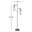 Lampe sur pied à branches 64,25 po Gilbert-795891601