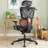 Franich Nylon Office Chair with Headrest-2072497187