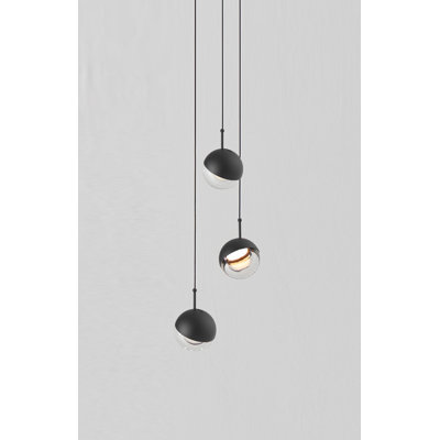 Luminaire suspendu sphère 3 lumières Krantz