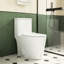 Toilette en céramique blanche, allongée, confortable, 1,1 / 1,6, siège à fermeture douce, et blanc allongé T036wt