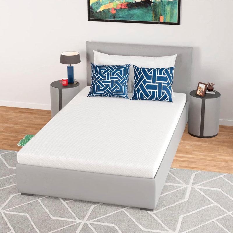 Matelas en mousse viscoélastique pelucheuse 5 po Alwyn Home Orderville, Simple