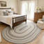 Tapis réversible haut de gamme en jute tressé Birch, couleur ivoire/gris-909699501