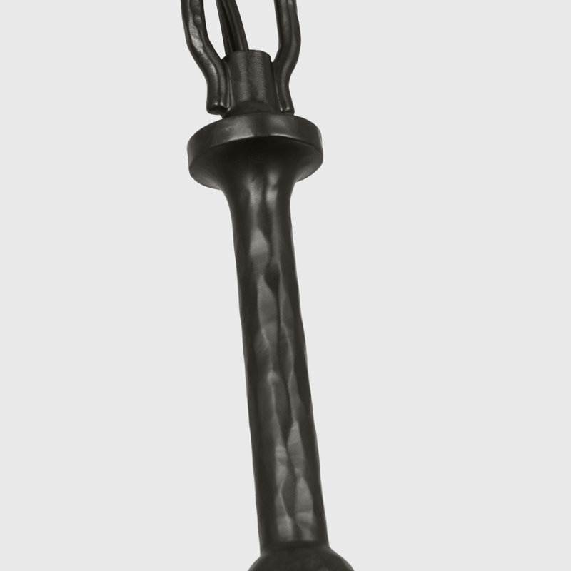 Chapman & Myers Ifiye Dining Room Chandelier In Aged Iron Finish, 5 Lights, 18.5" H x 36" W x 36" D