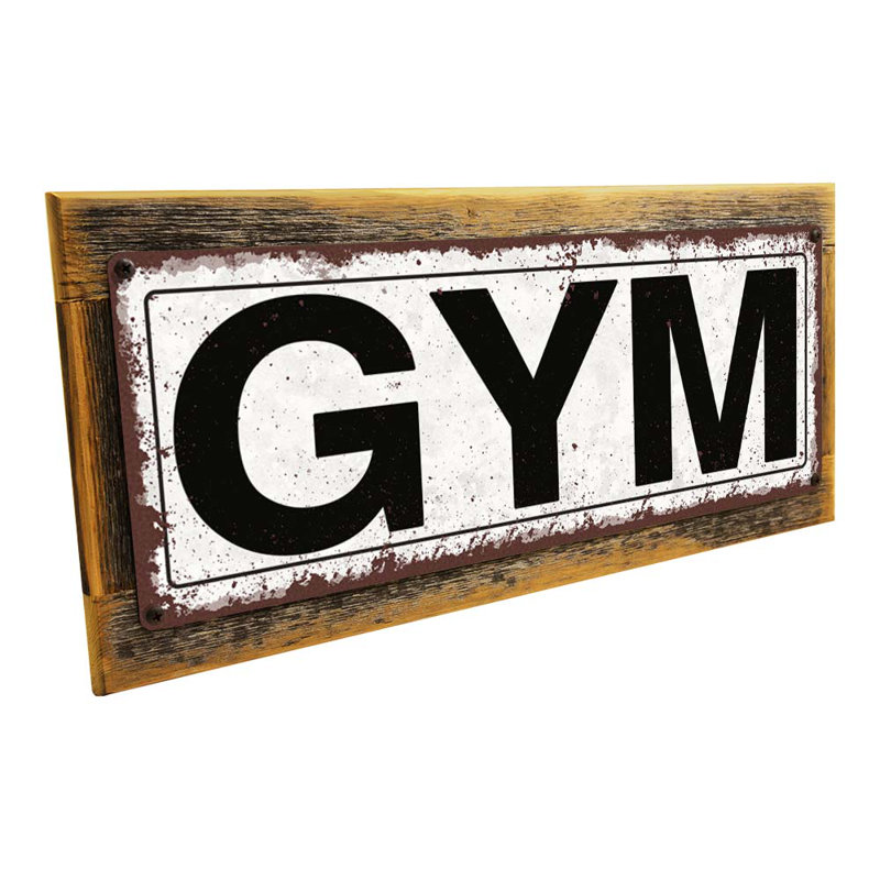 Framed Gym Sign