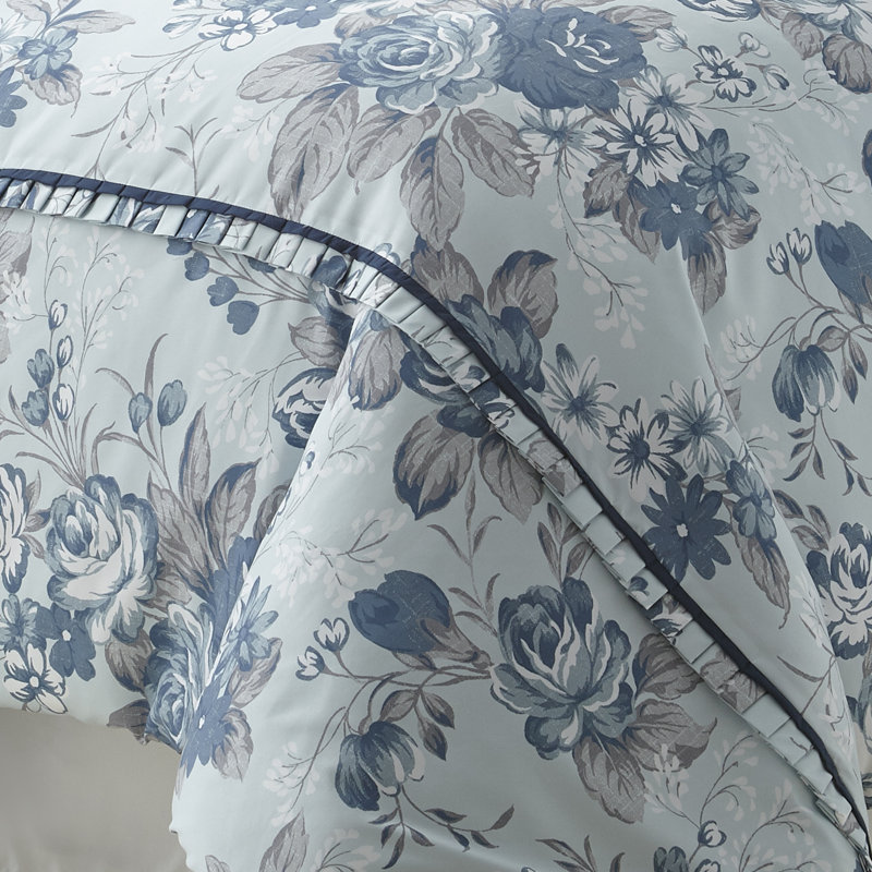 Modern Threads Farmhouse 8-Piece Floral Comforter Set, Queen Comforter + 7 Additional Pieces