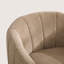 Fauteuil d'appoint pivotant l 31 po avec dossier capitonné, rangement et base en bois-874273557