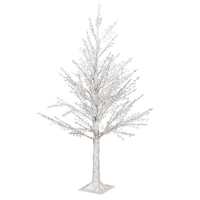 LED White Berry Tree, 48"H
