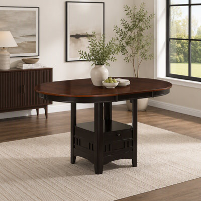 Table de salle à manger extensible Hester en châtaignier