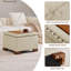 Repose-pieds de rangement carré capitonné de 23,2 po de largeur-1254757869-1248905036
