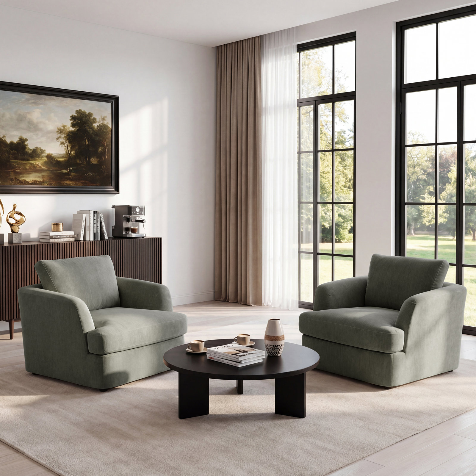 Alameda Velvet Armchair, Juniper Velvet