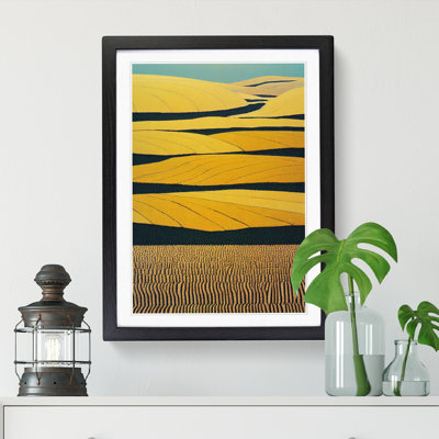 Wheat Field Abstract Vol.3 1 Piece Single Picture Frame Wall Art