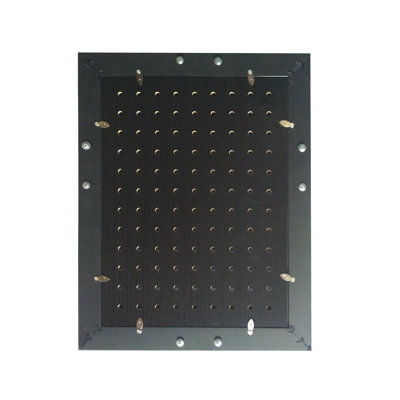 FixtureDisplays Polyvalent cadre photo chevalet porte-cadre pour clés à accrocher, outils, insignes, fournitures de bureau, noir brillant 14719