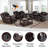 3-Piece Living Room Sofa Set-979409921