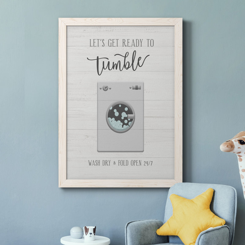 Tumble - cadre photo, impression sur toile, Toile blanche encadrée, H 44 po x l 31 po x P 1 po