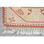 Tapis tissés à plat, tapis turcs, petit tapis rouge de 2,7 pi x 4,5 pi, tapis Oushak, tapis rétro