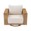 
Fauteuil pivotant simple d'extérieur avec coussin Delysa