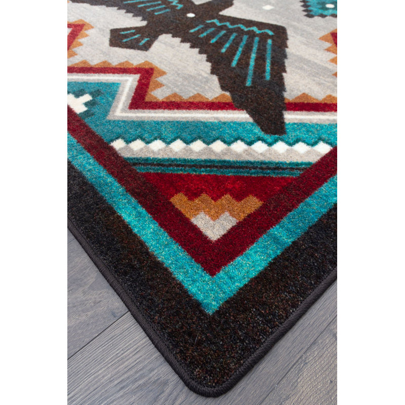 Southwestern Indoor Rug, Rectangle 7'8" x 10'9"