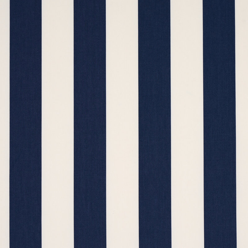 James Stripe Fabric, Navy