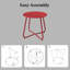 Table d'appoint Table d'appoint intérieure en acier 18 po pour l'extérieur-1972668387-1972668384